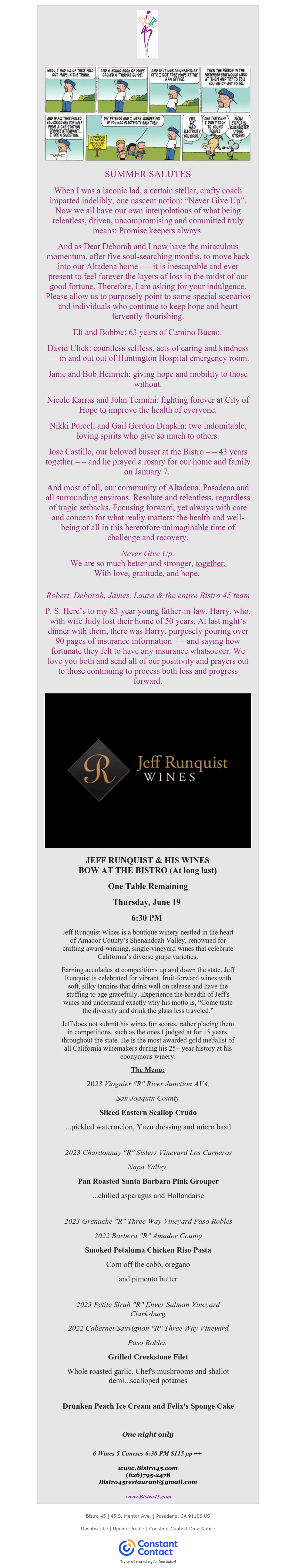 June Wine Dinner 2025 Menu Update